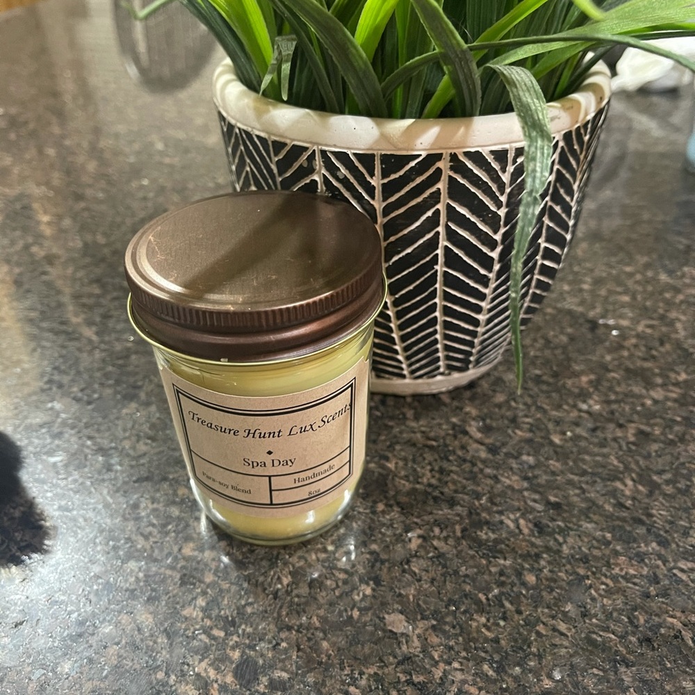 Soy candle homemade